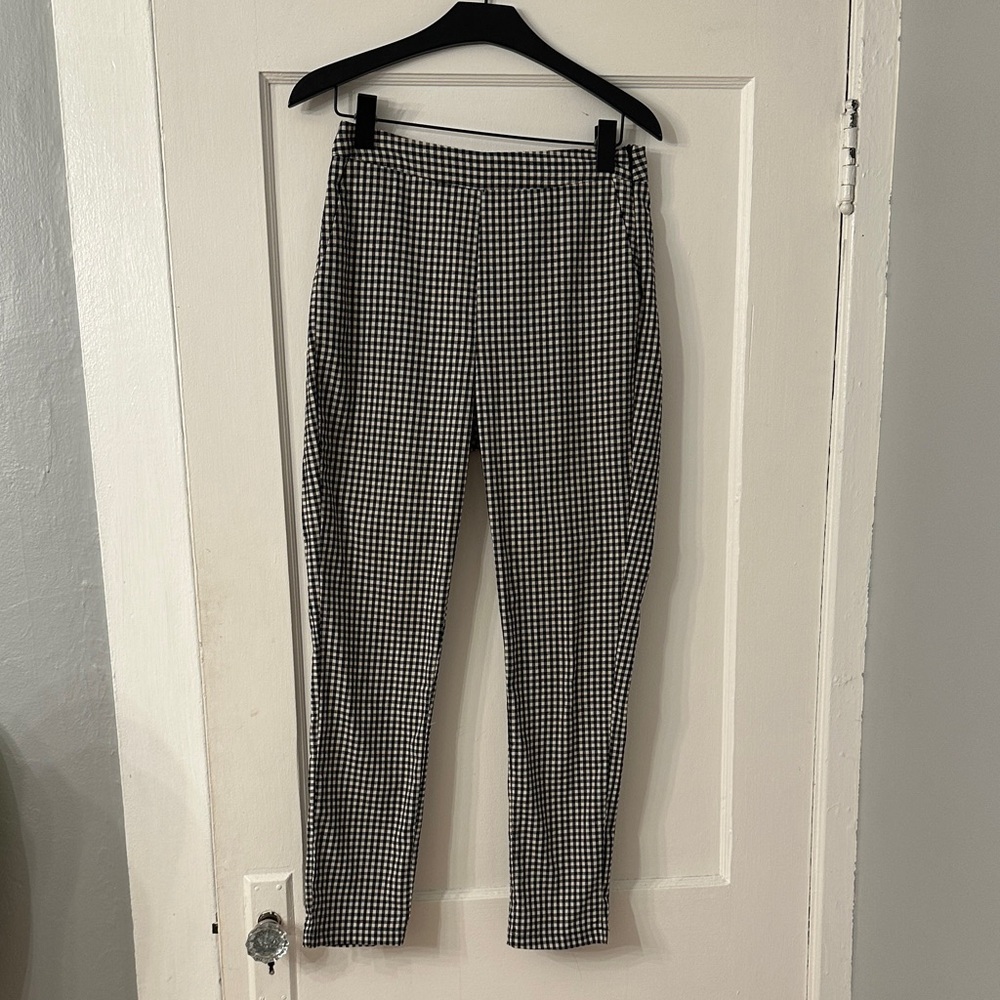 Lucy Wang Gingham Capri Pant
